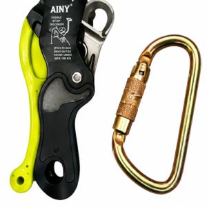 DOUBLE STOP GRIP DESCENDER WITH SELF BRAKING